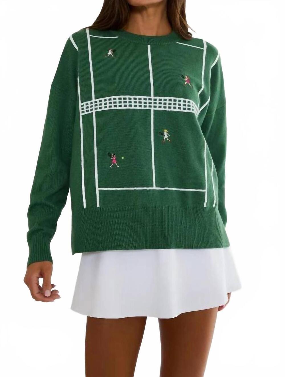 NEW BEACH RIOT callie crewneck sweater in rally green